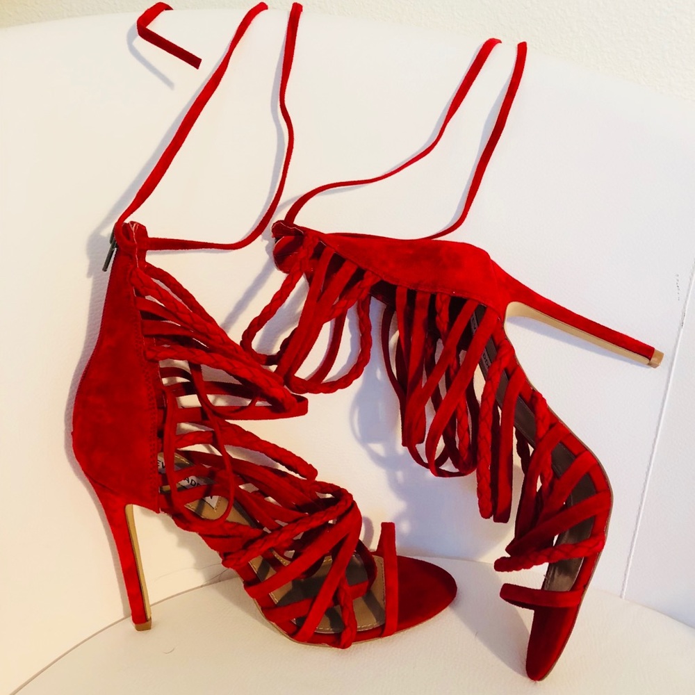 Steve Madden strappy stilettos. NWOB